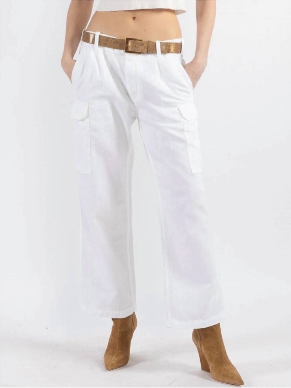 Nili Lotan White yannic Cargo Pants